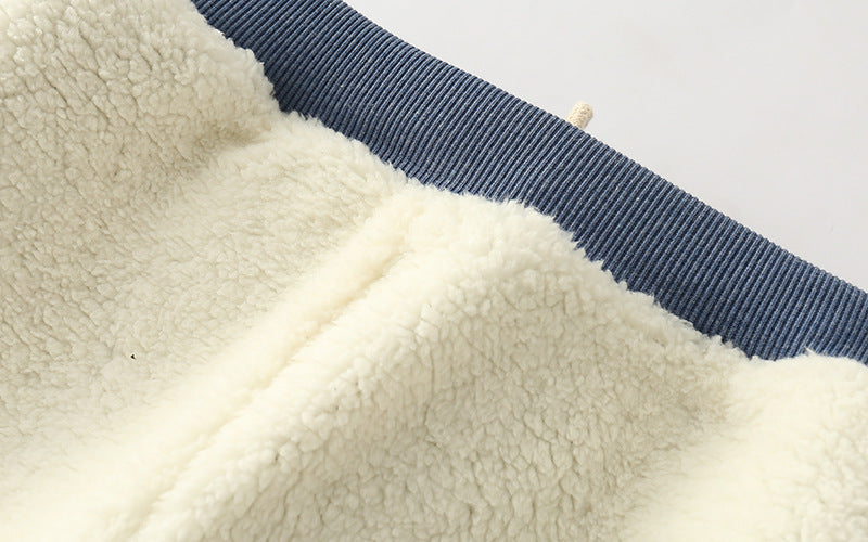 Lamb velvet padded sweatpants by My Store
