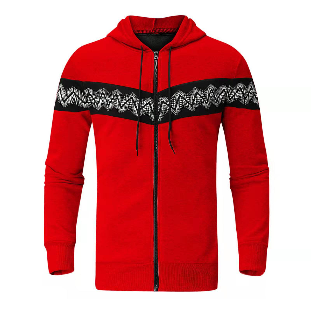 New Men's Cardigan Hooded Sweater Sportswear Casual Suit by DERILUJA LLC