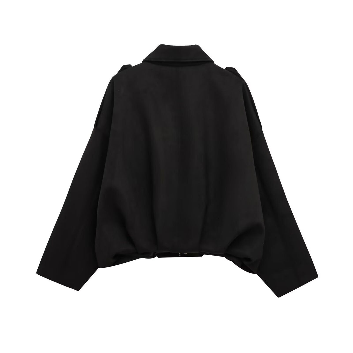Faux Suede Texture Pilot Jacket - Men's Casual Zip Up Coat with Soft Touch Finish for Daily Wear by DERILUJA LLC