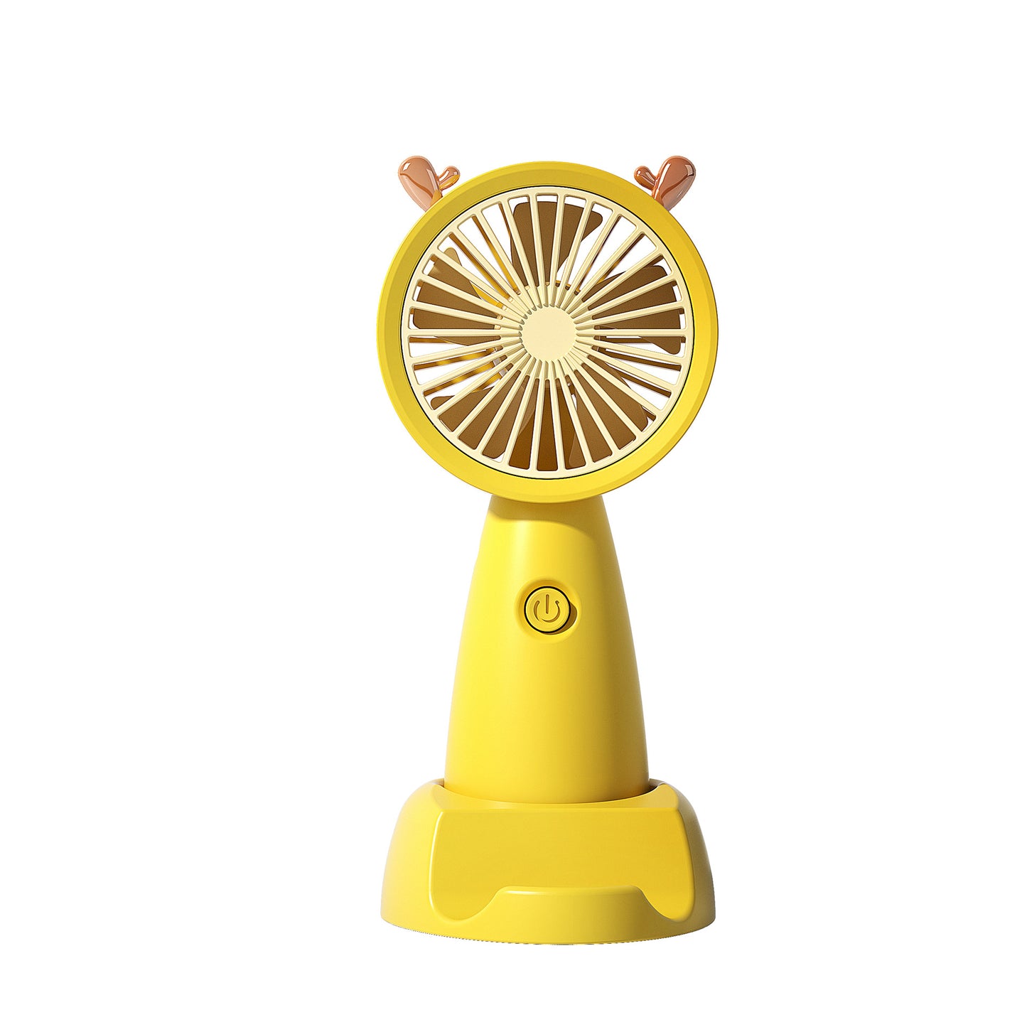 New Handheld Portable Fan USB Charging Cartoon Dormitory Mini Desktop Phone Holder Small Fan by eprolo