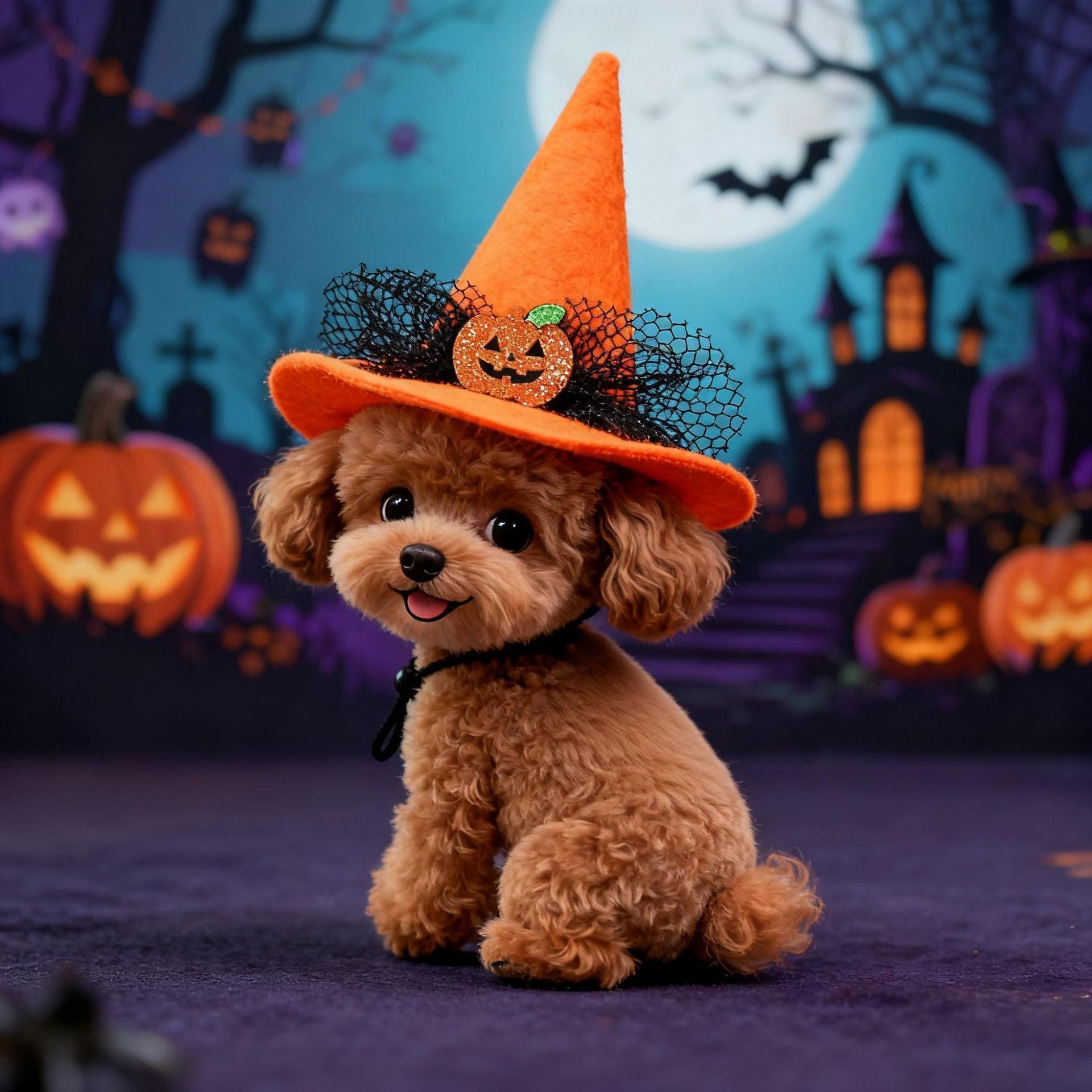 Pet Halloween Hat Creative Pumpkin Devil Spider New Stock Rabbit Pet Dog by eprolo