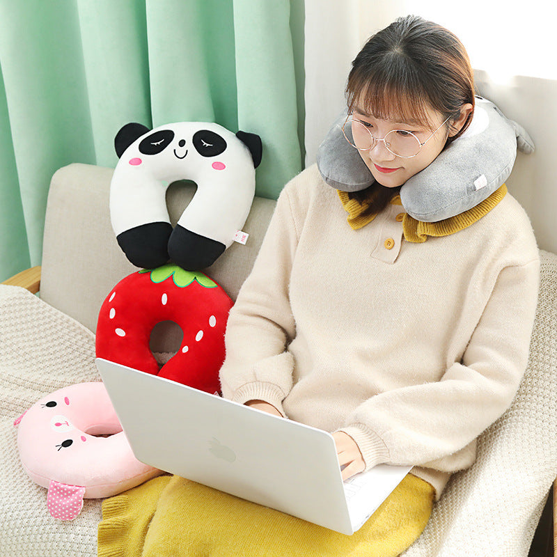 U-shaped Neck Pillow Travel Car Portable Office Nap Pillow for Neck Support by eprolo