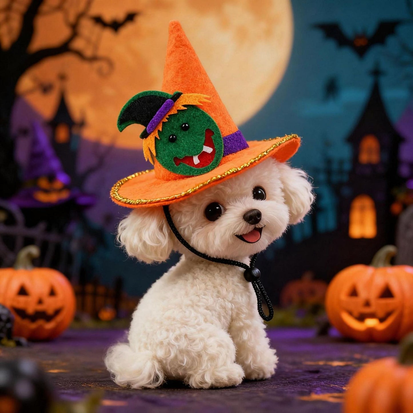 Pet Halloween Hat Creative Pumpkin Devil Spider New Stock Rabbit Pet Dog by eprolo