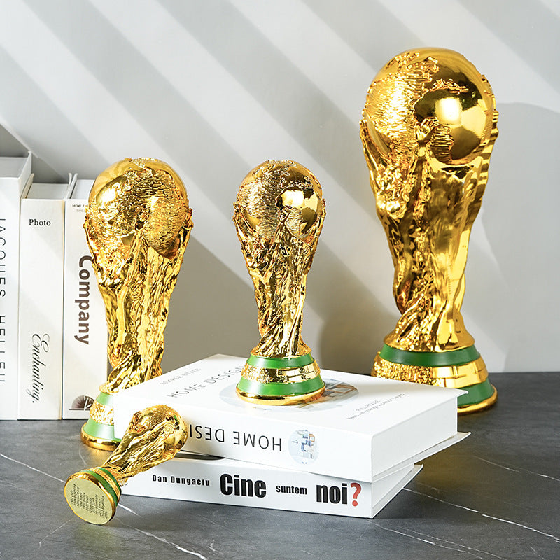 Qatar World Cup model ornament Hercules Cup trophy football fan commemorative decoration by eprolo