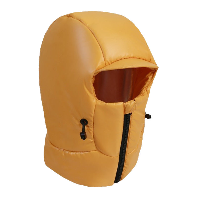 Winter Warm Hat Female Cycling Electric Car Face Care Ear Protection Scarf by DERILUJA LLC