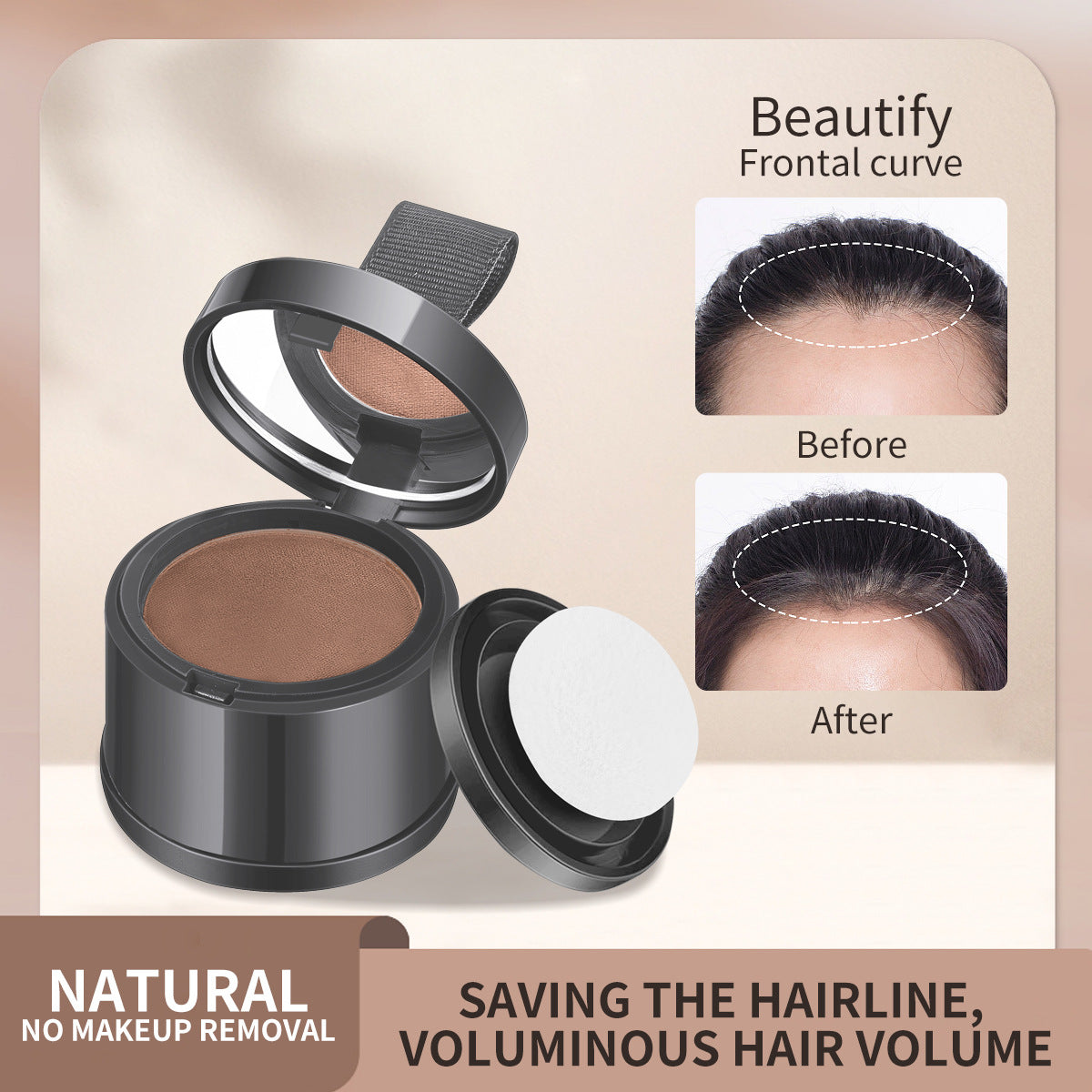 Hairline powder contouring shadow filling forehead hair replacement artifact waterproof and sweat-proof by eprolo