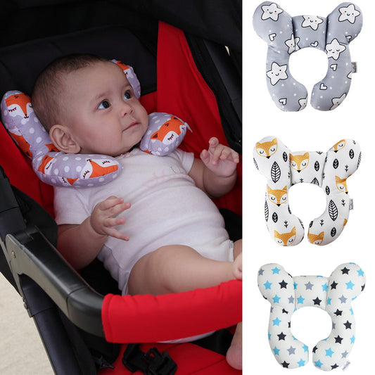Baby head protection U-shaped pillow stroller fixed head pillow car seat sleeping protection head and neck pillow by eprolo