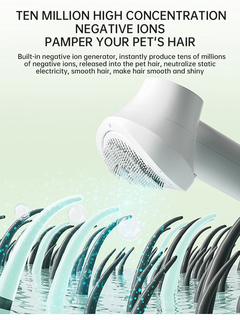 Smart Pet Hair Dryer Dog Golden Retriever Cat Grooming Hairdressing Blow & Comb Silent No Harm Pet Cleaning Supplies Pet Product by eprolo