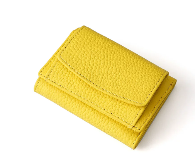 Genuine Leather Small Wallet RFID Coin Purse Money Clip by eprolo