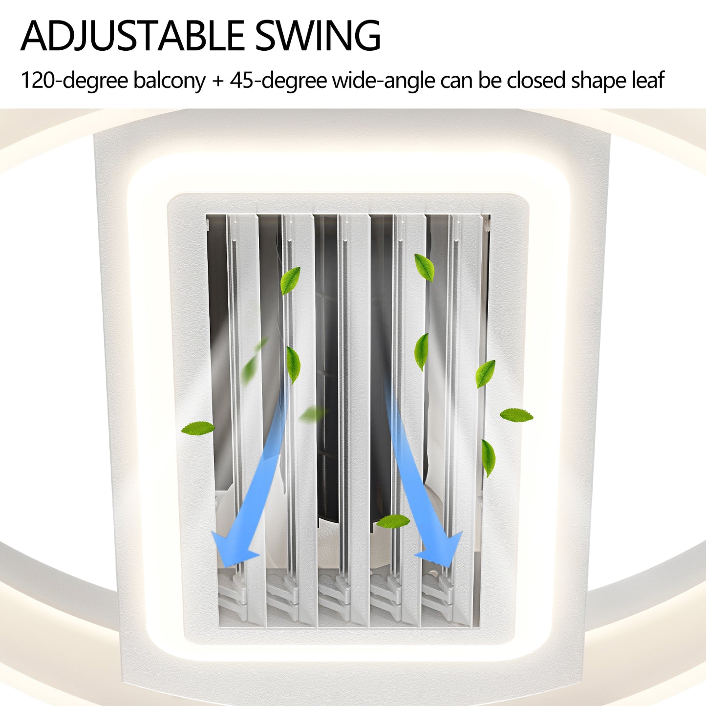 Bladeless Fan Lamp With Lights Dimmable LED by eprolo