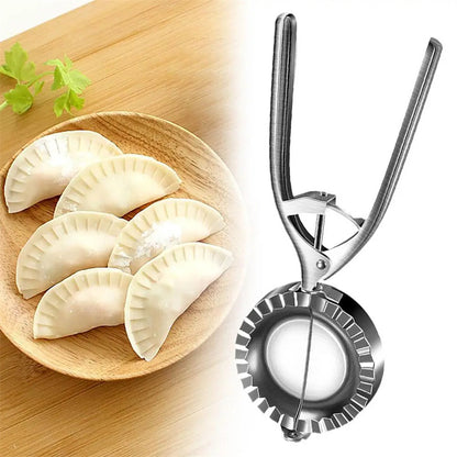 Kitchen Dumpling Mold Stainless Steel Dumpling Machine Pressing Home Baking Tool Skin Press Tool Dumpling Noodle Manual Kitchen Gadgets we