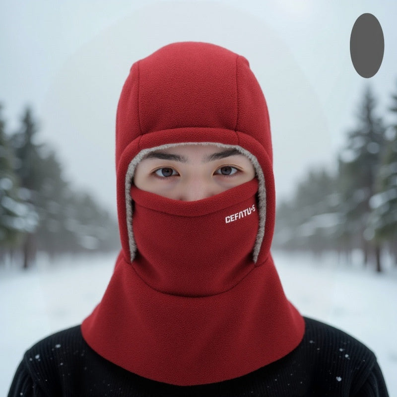 Essential Winter Cycling Gear For Men A Windproof Thickened And Insulated Neck Gaiter Mask That Provides Protection In Cold Weather by DERILUJA LLC
