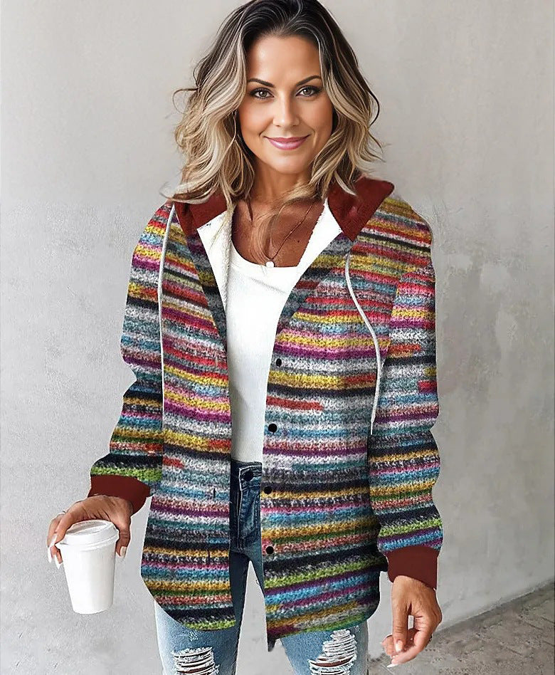 Women's large plaid style women's jacket plaid autumn and winter new style by eprolo