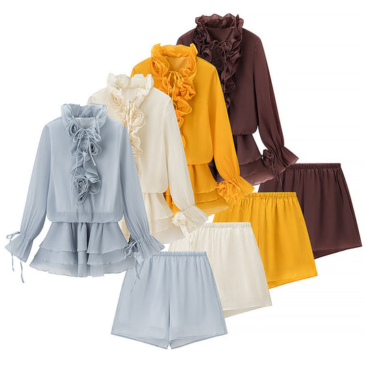 Flower top+shorts set by eprolo