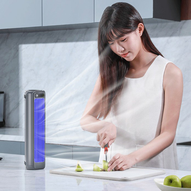 Wall-mounted AC fan: quiet, rechargeable, portable, cooling. For home, kitchen, bathroom – no drilling. by eprolo