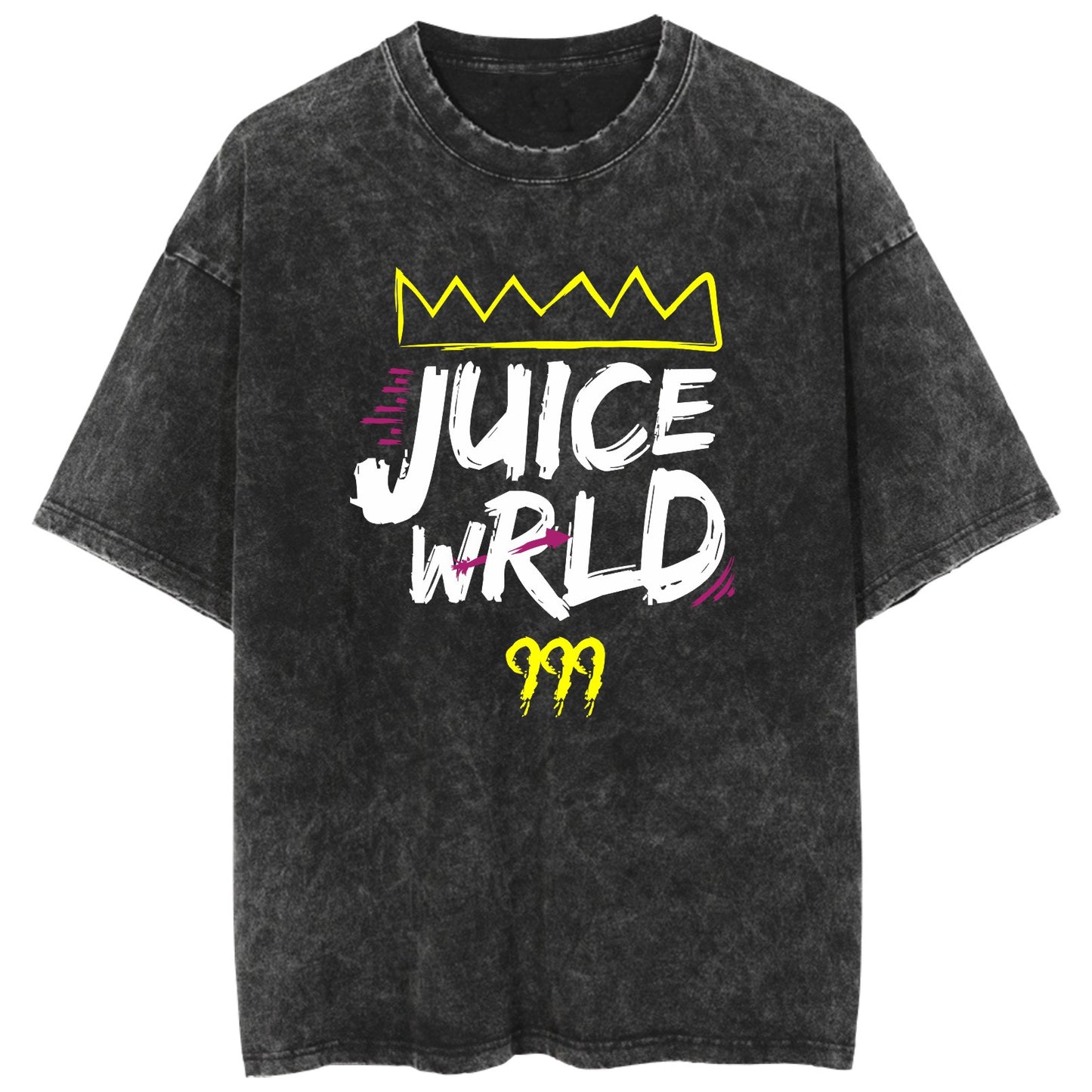 Juice Wrld Rapper Washed Vintage Short Sleeve Fan Memorial T-Shirt by eprolo
