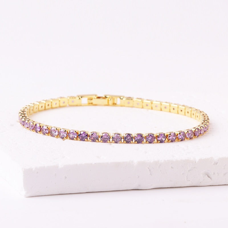 Personalized colored zircon bracelet kod