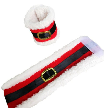 4PCS Santa Claus Napkin Ring Xmas Towel Holder Circles Christmas Dinner Party Table Decor Christmas Home Decor