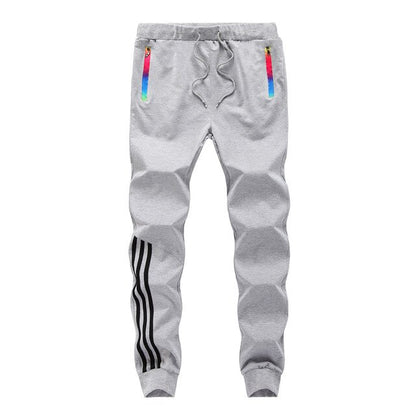 Tracksuit Bottoms Mens Casual Pants Cotton Sweatpants Mens Joggers Striped Pants Gyms Clothing Plus