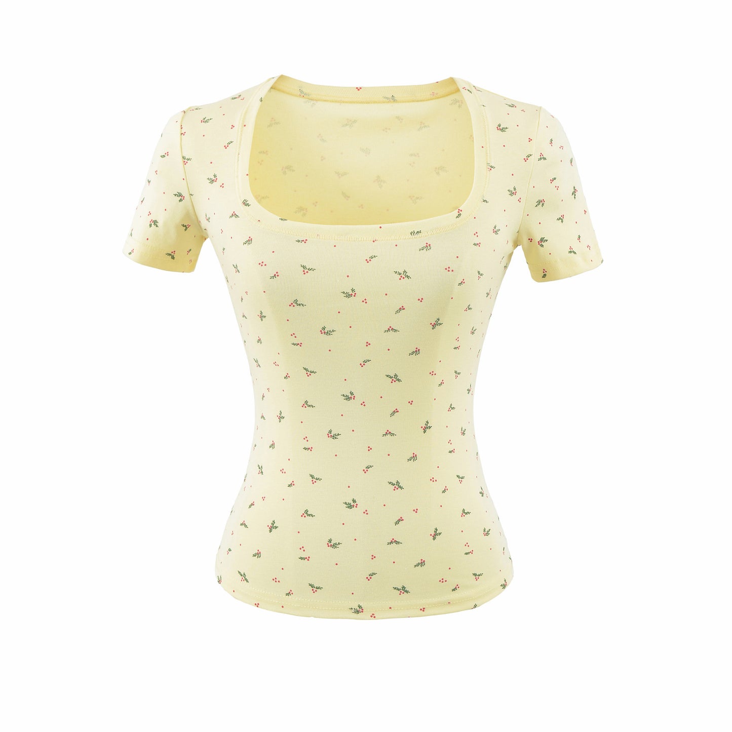 U-Neck Short Sleeve T-Shirt for Women by eprolo