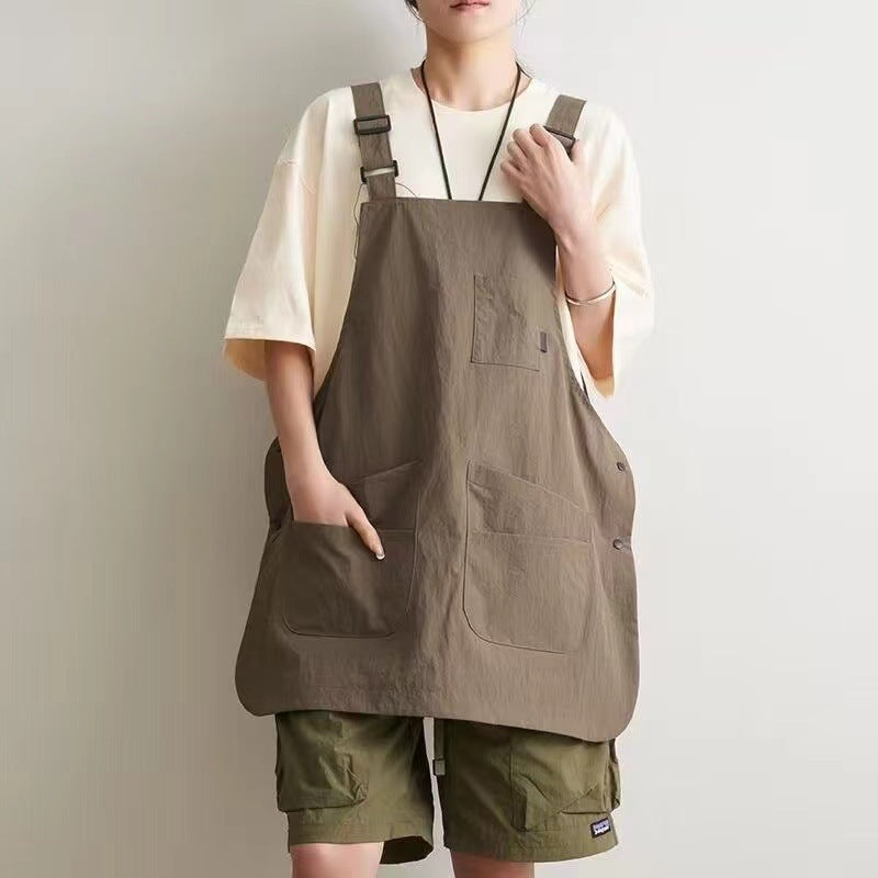 Double-Sided Waterproof Kitchen Apron – Adjustable Unisex Chef Apron, Pure Color Household Cooking Workwear by eprolo