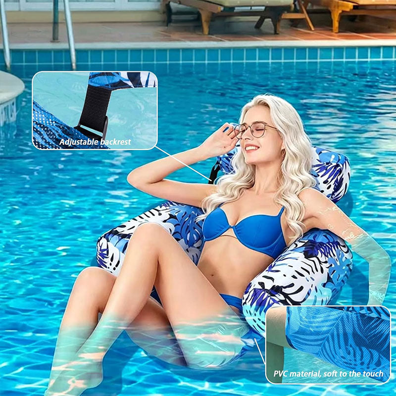 Heavy-Duty Inflatable Pool Hammock Chair, Foldable Floating Water Lounge Bed & Recliner for Adults by eprolo