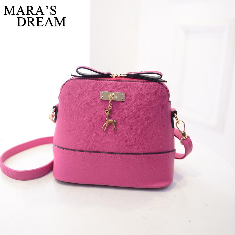 Women Leather Small Shoulder Bag Women Deer Spliced Collision Cross Body Bag Women SHhoulder Bags Girl Messenger Bag