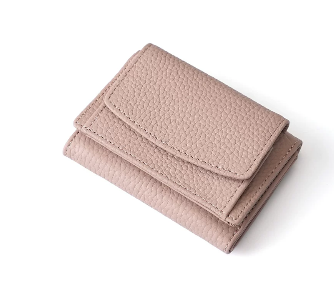 Genuine Leather Small Wallet RFID Coin Purse Money Clip by eprolo