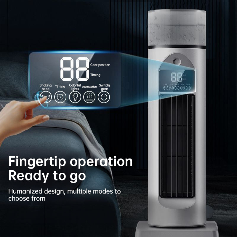 2025 NEW Portable Tower Fan – 6 Wind Speeds, Mist Bladeless, for Bedroom/Living Room/Office by eprolo