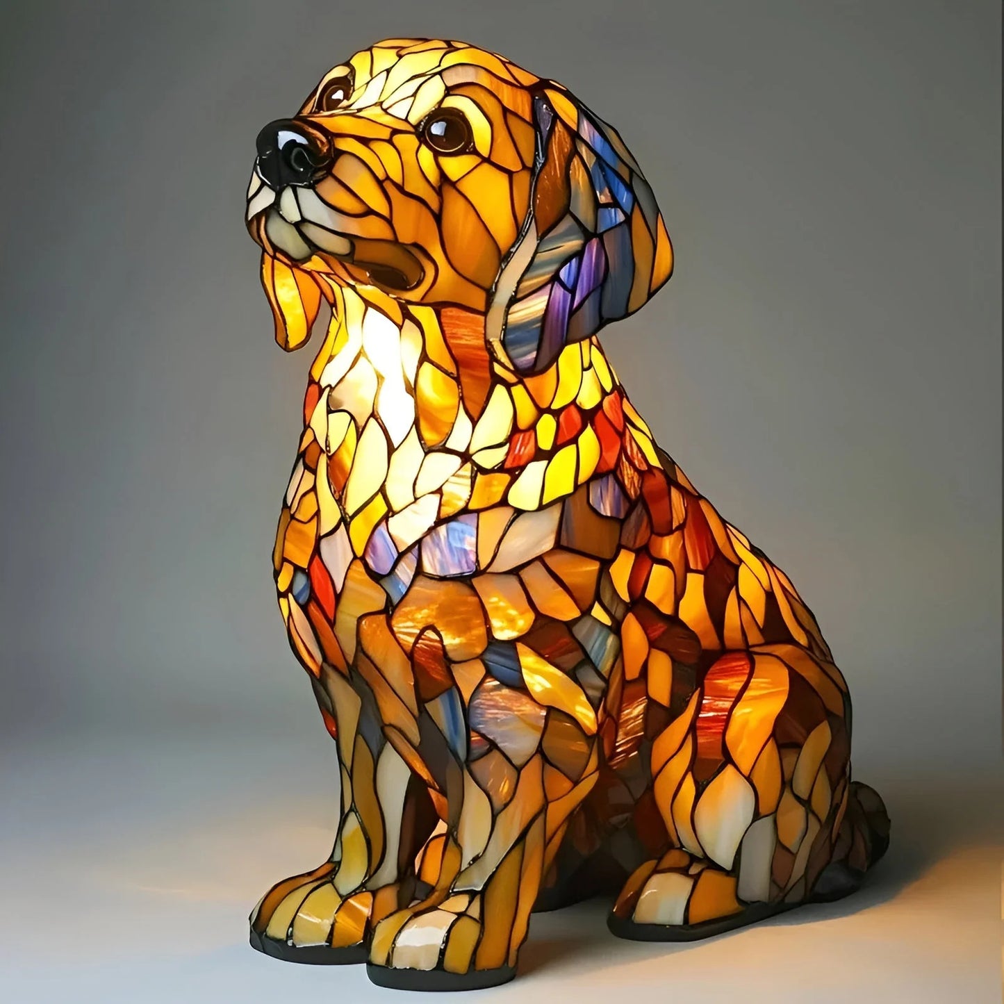Dachshund Lamp - Bigfoot Lamp Resin Statue LED Decorative Light by eprolo