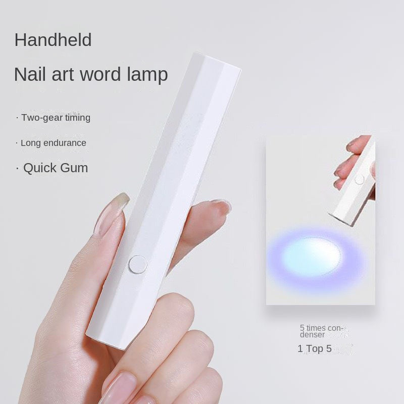 One line spotlight nail lamp LED light fast drying nail baking lamp Small portable mini nail phototherapy lamp by eprolo