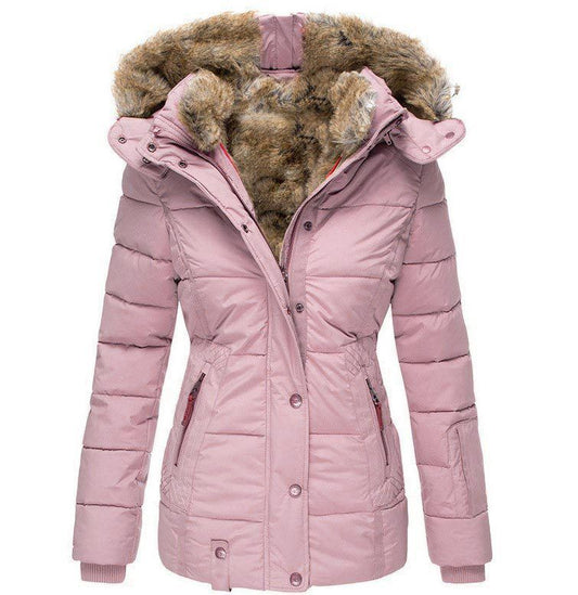 Zipper long sleeved slim fit cotton jacket hooded coat by eprolo