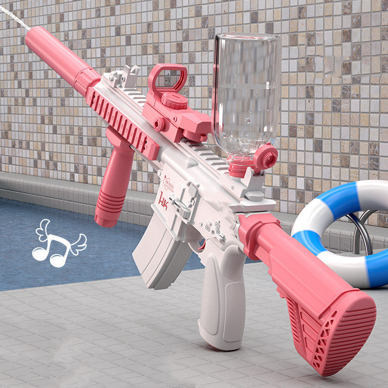 Summer Fully Automatic Electric Water Gun Rechargeable Long-Range Continuous Firing Party Game Kids Gift by DERILUJA LLC
