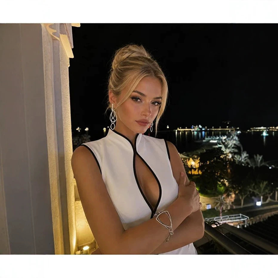 Sexy Mini Dress Elegant And Figure-hugging by DERILUJA LLC