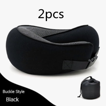 Travel Neck Pillow Non-Deformed Airplane Pillow Travel Neck Cushion Durable U-Shaped Travel Memory Cotton Nap Neck Pillow by DERILUJA LLC