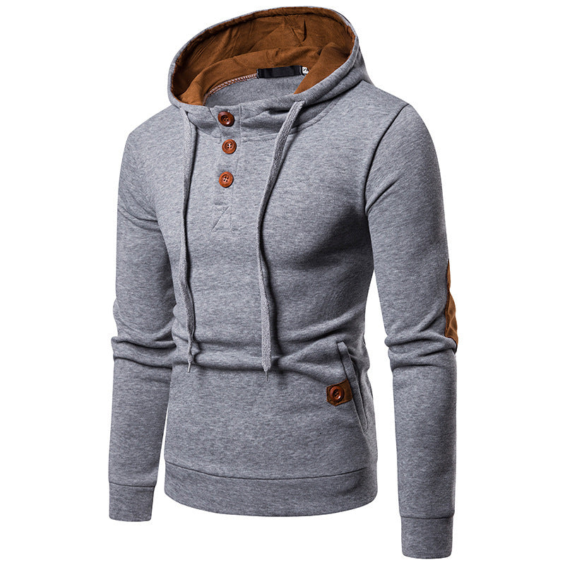 Men's large suede matching Hoodie by DERILUJA LLC