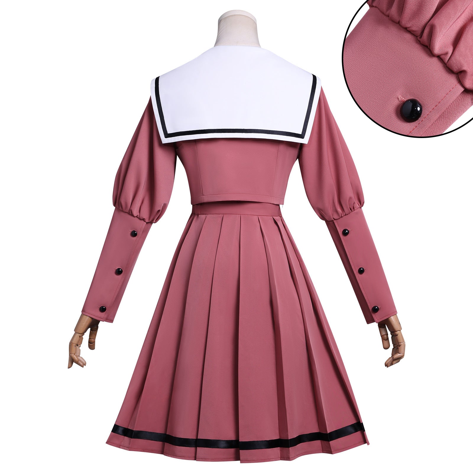 Cosplay costume with fragrant flowers blooming in a majestic manner and chestnut smoked school uniform cosplay anime costume ﻿