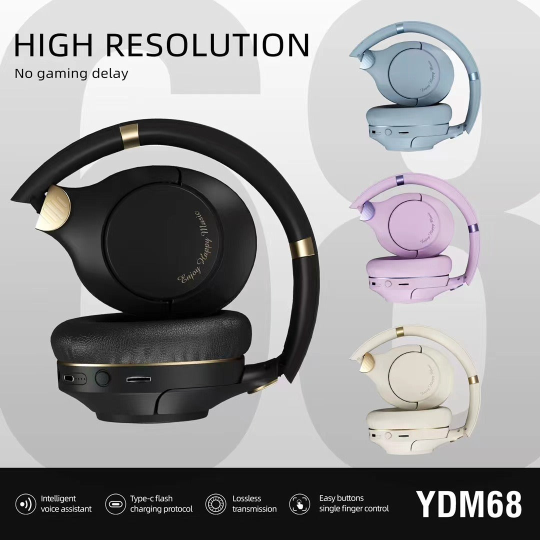 YDM68 new wireless Bluetooth headset with heavy bass gaming headset by eprolo