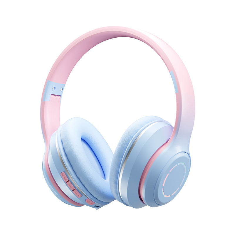 Gradient Bluetooth Earphones Head Mounted Phone Earphones Foldable Earphones by eprolo