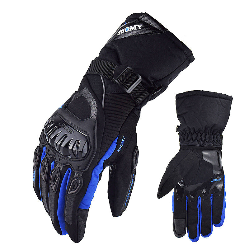 Motorcycle waterproof, windproof, warm winter touch-screen motorcycle riding gloves hand guards anti-fall thick long gloves by eprolo