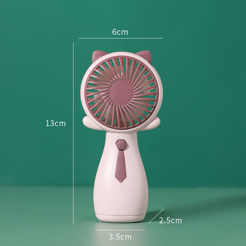 Girls Fan Cute Fan Antlers Small Fan Handheld Fan Mini Portable Fan Company Gift Fan by eprolo
