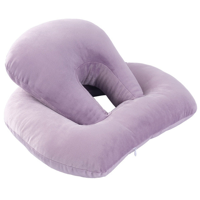 U-Shaped Desk Nap Pillow Neck Supporter Seat Cushion Headrest Travel Neck Pillow With Arm Rest by DERILUJA LLC