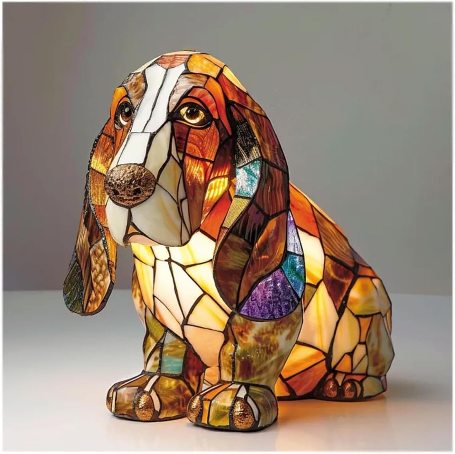 Dachshund Lamp - Bigfoot Lamp Resin Statue LED Decorative Light by eprolo