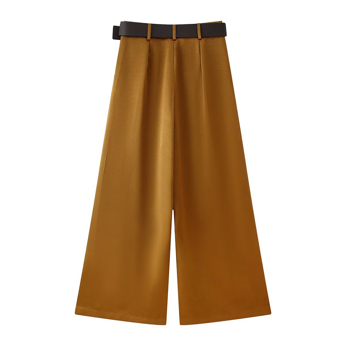 Double breasted silk top+straight leg pants set by eprolo