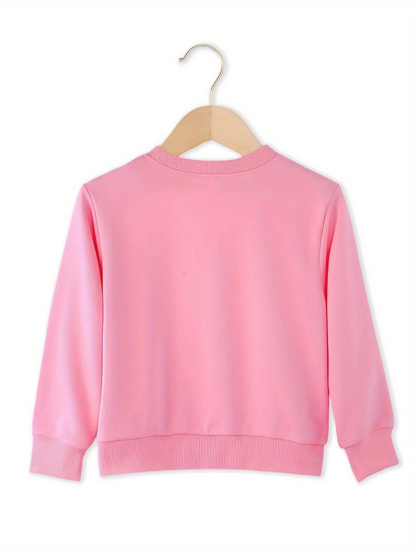 Kids' Casual Christmas Crew Neck Sweatshirt, Polyester Knit