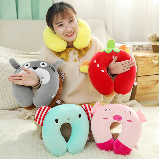 U-shaped Neck Pillow Travel Car Portable Office Nap Pillow for Neck Support by eprolo