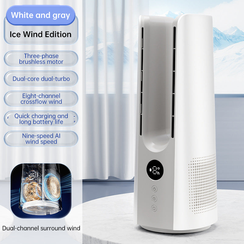 2025 NEW Portable Tower Fan – 6 Speeds, Mist Bladeless, for Bedroom/Living Room/Office by eprolo