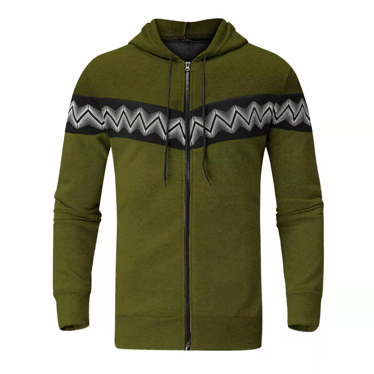 New Men's Cardigan Hooded Sweater Sportswear Casual Suit by DERILUJA LLC