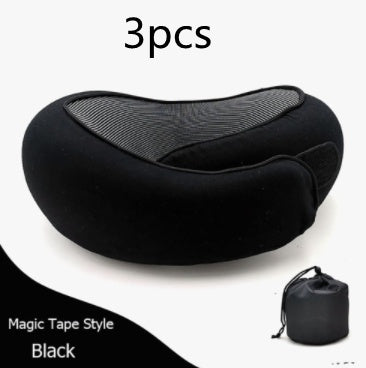 Travel Neck Pillow Non-Deformed Airplane Pillow Travel Neck Cushion Durable U-Shaped Travel Memory Cotton Nap Neck Pillow by DERILUJA LLC