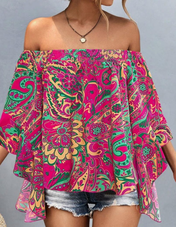 Women's Polyester Top by DERILUJA LLC